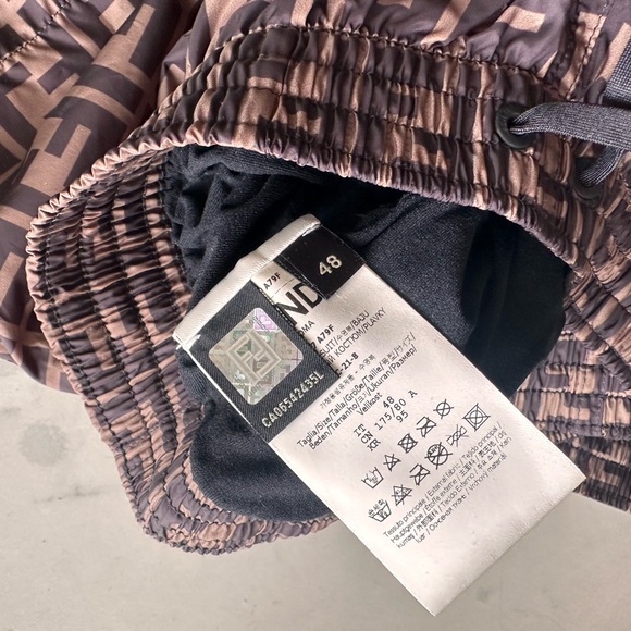 FENDI ALL-OVER LOGO SWIM SHORTS sz 48 - Picture 13 of 13